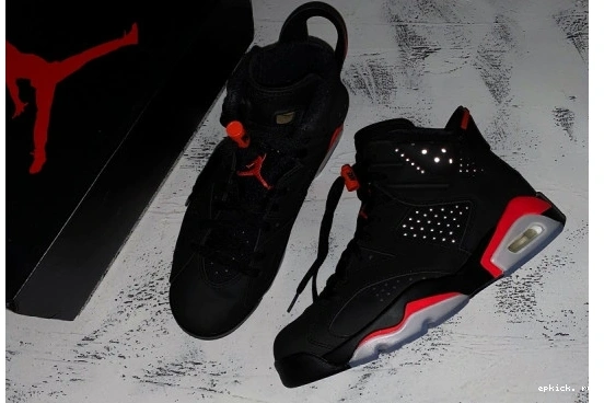 Rep EP 384664-060 OG 2019 AIR INFRARED 384664-060 JORDAN 6 BLACK RETRO 0209